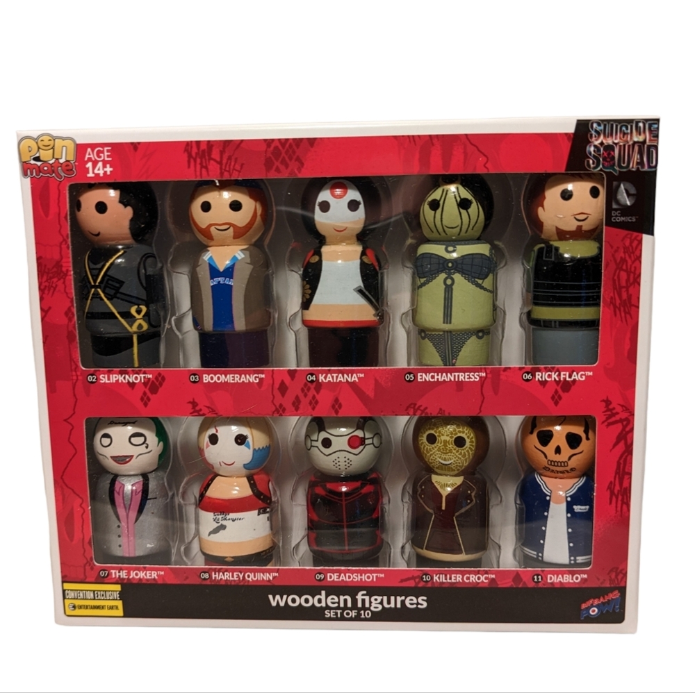 Pinmate Suicide Squad Figures Not Mint